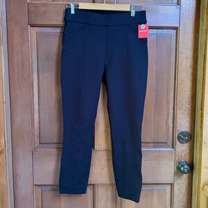 NWT SPANX Classic Black Back Seam Slit Skinny Ankle Pants Size Medium